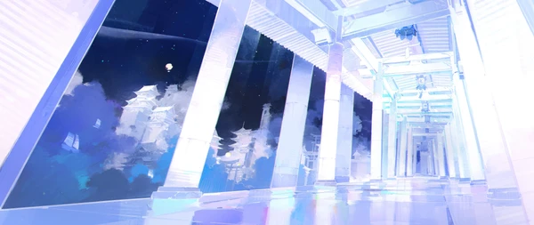 Recovered digital artwork showing gate structures